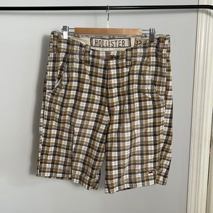 Hollister Plaid Cargo Shorts